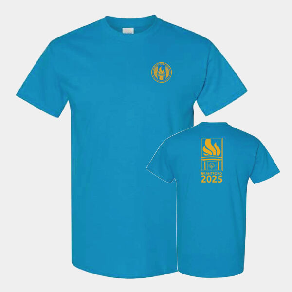 Back Flame Gildan Unisex Printed T-Shirt Thumbnail