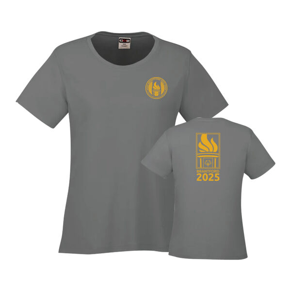 Back Flame Coast Womens Printed Performance T-Shirt Thumbnail