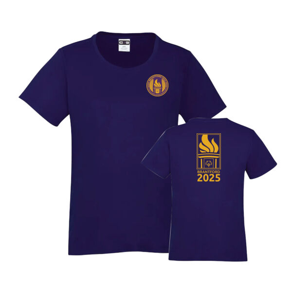 Back Flame Coast Womens Printed Performance T-Shirt Thumbnail