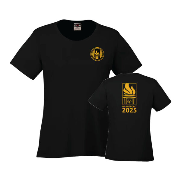 Back Flame Coast Womens Printed Performance T-Shirt Thumbnail