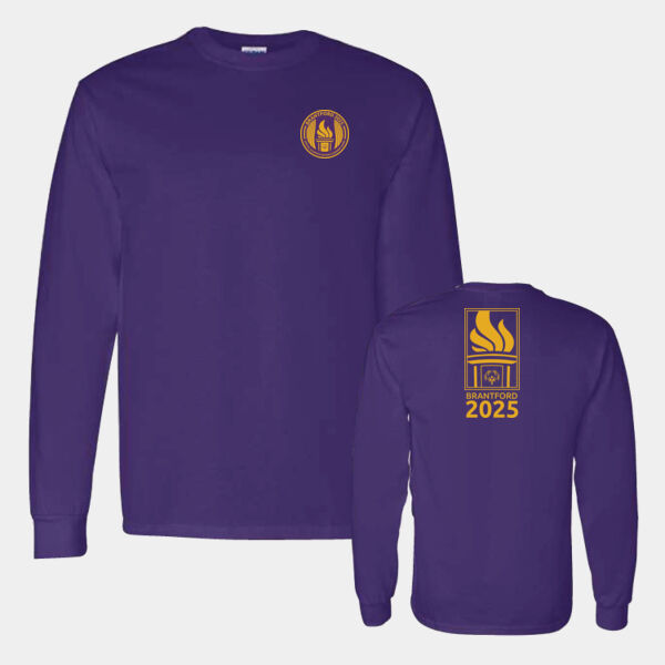 Back Flame Gildan Unisex Printed Long Sleeve Thumbnail