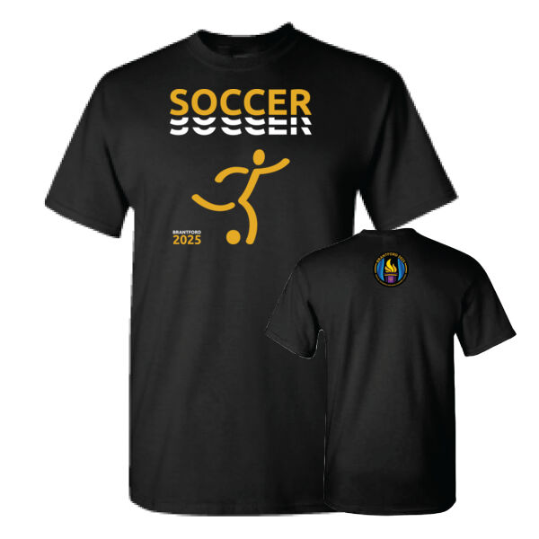 Soccer Gildan Unisex Printed T-Shirt Thumbnail