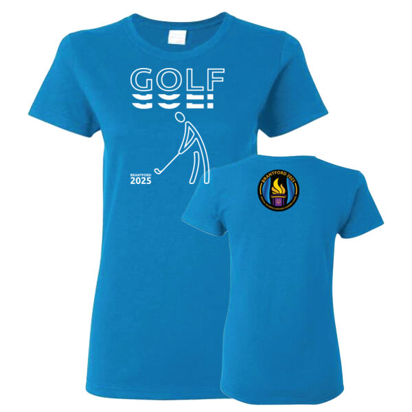 Golf Gildan Womens Printed T-Shirt 2 Thumbnail