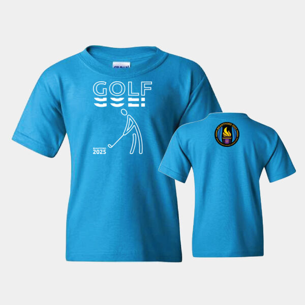 Golf Gildan Youth Printed T-Shirt 2 Thumbnail
