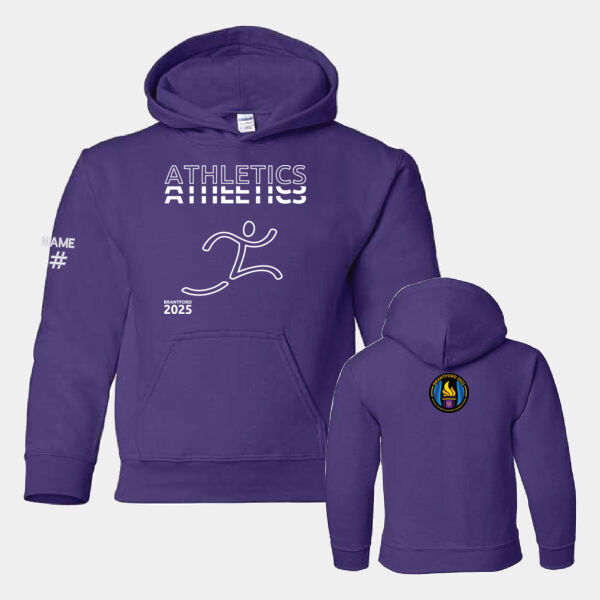Athletics Gildan Youth Printed Hoodie Thumbnail