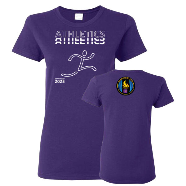 Athletics Gildan Womens Printed T-Shirt Thumbnail